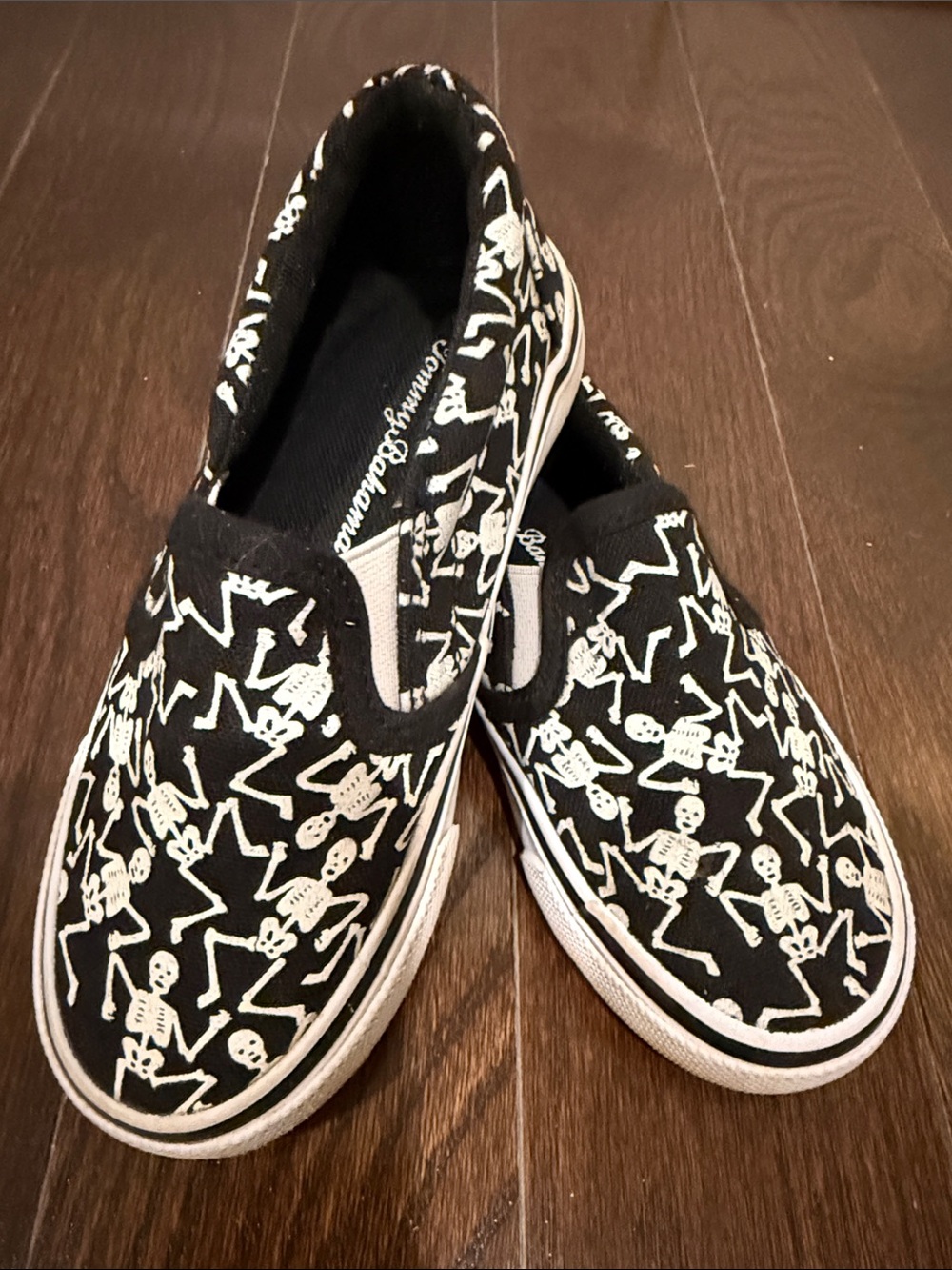 Kids' Tommy Bahama Glow-in-the-Dark Halloween Slip-On Skeleton Sneakers